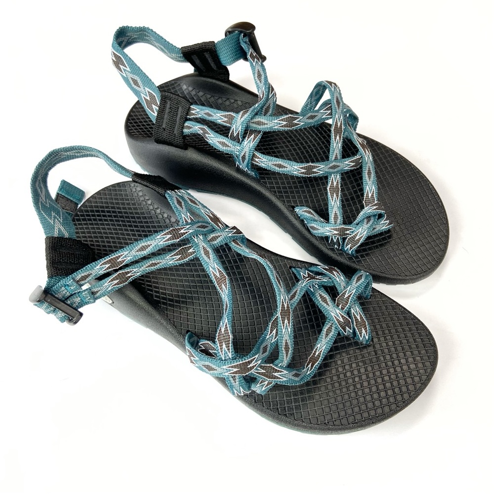 CHACO ZX2 Classic Sandal Angular Teal Strappy Toe Comfort Summer Womens 8 New